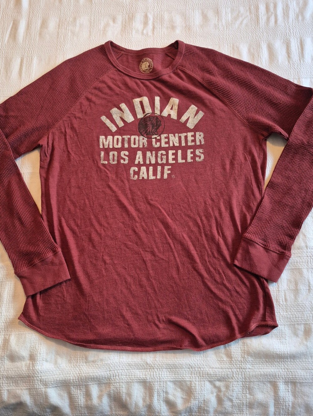 Indian Motorcycle for Lucky Brand mens Medium long sleeve shirt VGUC